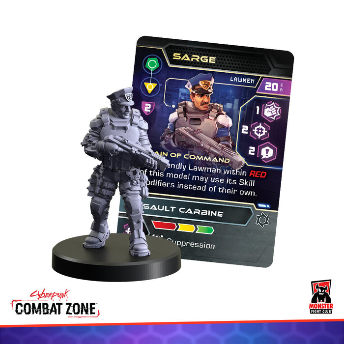 Cyberpunk Red Combat Zone: Lawmen Starter Gang - for just $50! 