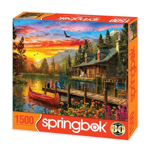 Cabin Evening Sunset 1500 Piece Jigsaw Puzzle Springbok - for just $24.99! 