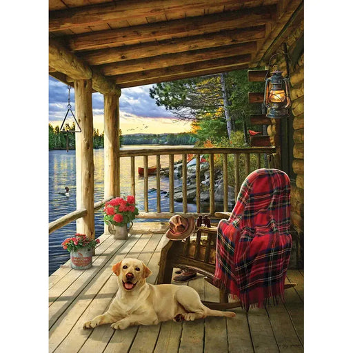 Cabin Porch 1000 Piece Jigsaw Puzzle Cobble Hill - for just $19.99! 