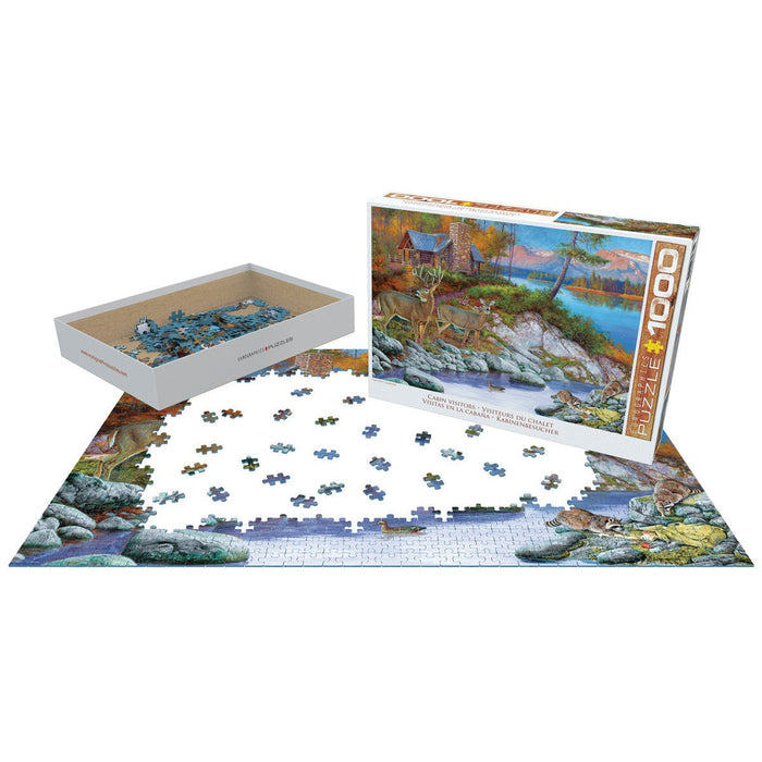 Cabin Visitors 1000 Piece Jigsaw Puzzle Eurographics - for just $19.99! 
