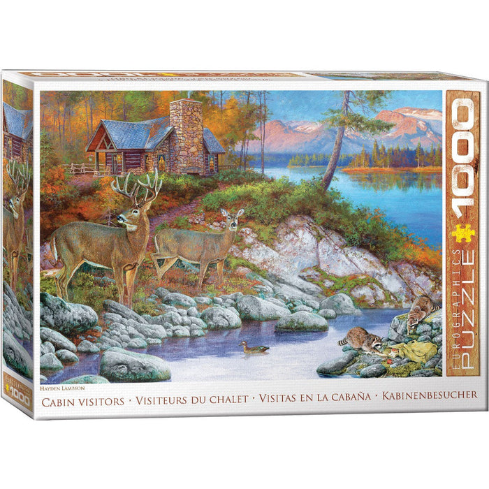 Cabin Visitors 1000 Piece Jigsaw Puzzle Eurographics - for just $19.99! 