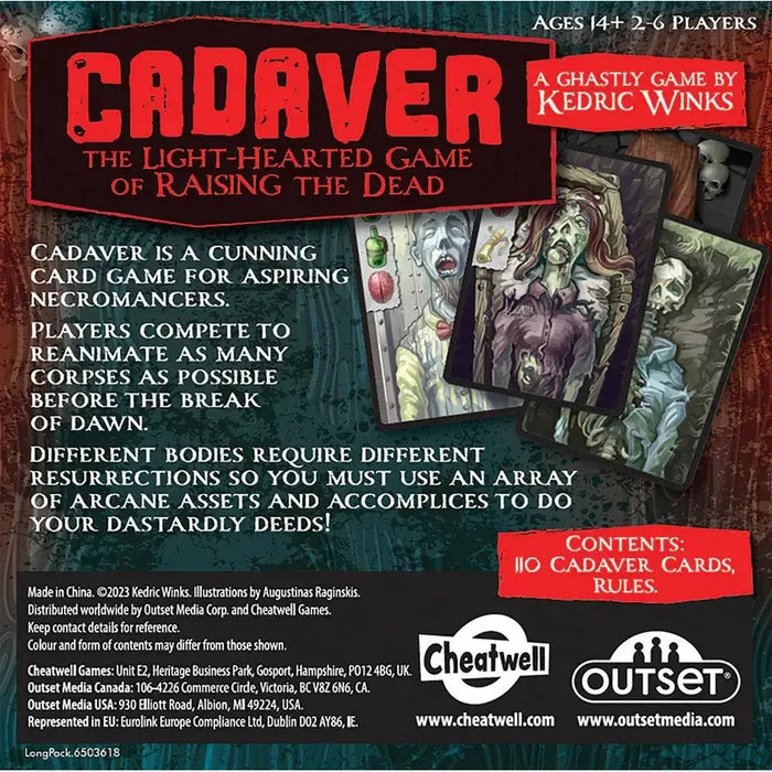 Cadaver - A Cunning Card Game for Aspiring Necromancers - Outset - for just $14.99! 