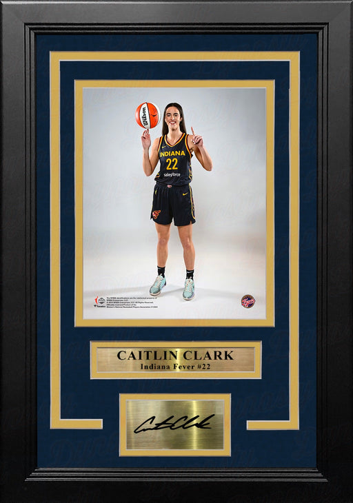 Caitlin Clark Number One Draft Pose Indiana Fever 8x10 Framed WNBA Photo with Engraved Autograph - for just $79.99! 