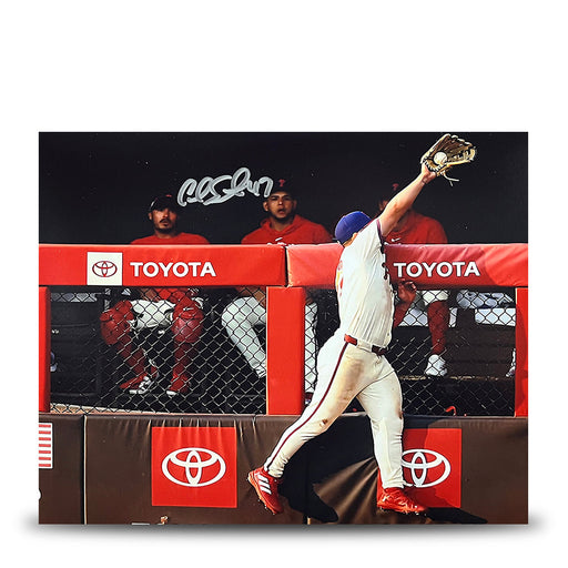 Cal Stevenson Robs the Mets Philadelphia Phillies Autographed 8" x 10" Baseball Photo - for just $15! 