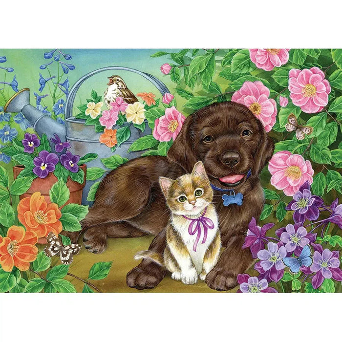 Calico & Chocolate 35 Piece Tray Jigsaw Puzzle Cobble Hill - for just $9.99! 