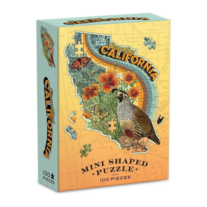 California 100 Piece Mini Shaped Jigsaw Puzzle Galison - for just $7.99! 