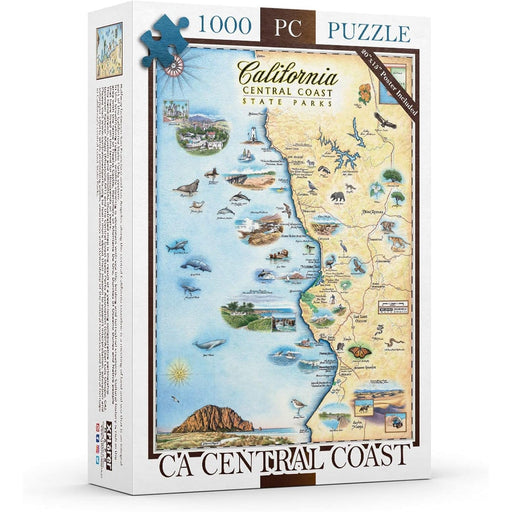 California Central Coast State Park 1000 Piece Jigsaw Puzzle Xplorer Maps - for just $24.99! 