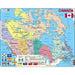 Canada Map 48 Piece Tray Jigsaw Puzzle Larsen - for just $11.99! 