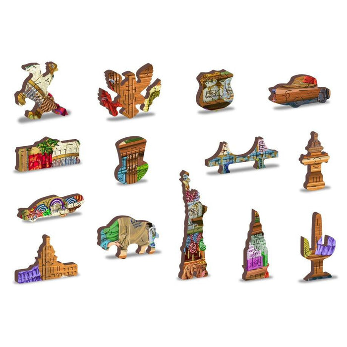 Candy Adventures 200 Piece Wood Jigsaw Puzzle Wooden City - for just $19.99! 