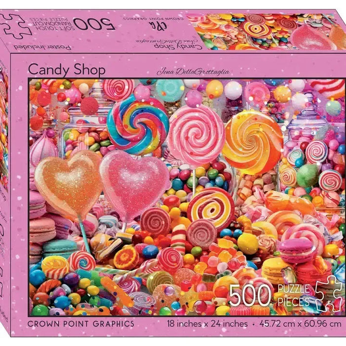 Candy Shop 500 Piece Soft Touch Jigsaw Puzzle Crown Point - for just $19.99! 