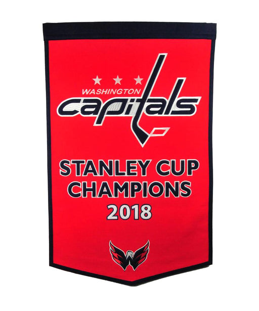 Washington Capitals 2018 Stanley Cup Champions NHL Hockey Wool Dynasty Banner - for just $99.99! 