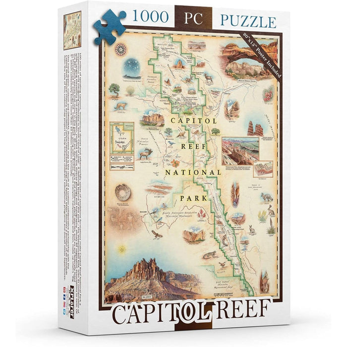 Capitol Reef National Park 1000 Piece Jigsaw Puzzle Xplorer Maps - for just $24.99! 