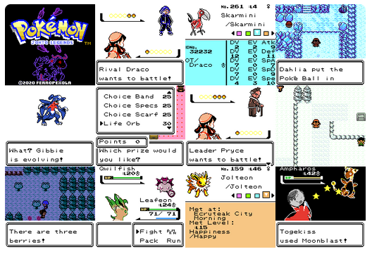 Pokemon Johto Legends GBC Video Game Gameboy Color ROM Hack - for just $15.99! 