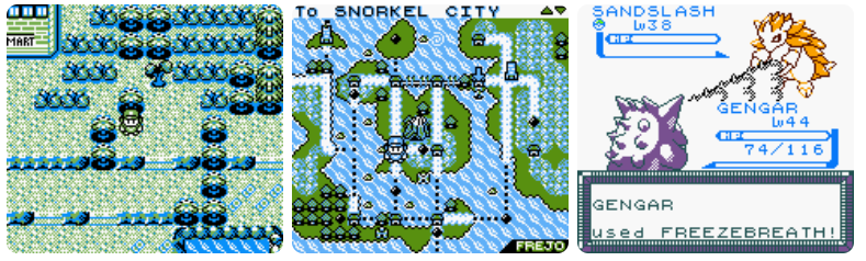Pokemon Grape GBC Video Game Cartridge Gameboy Color ROM Hack - for just $16.99! 
