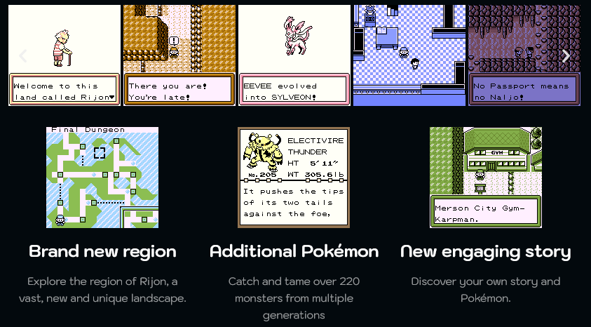 Pokemon Brown GBC ROM Hack Video Game Custom Gameboy Color - for just $16.99! 