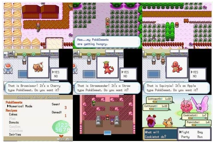 Pokemon Sweet Tooth GBA ROM Hack Video Game Custom Gameboy Advance - for just $18.49! 