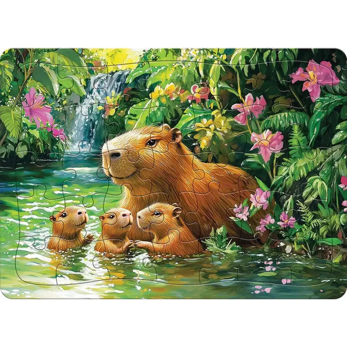 Capybaras 35 Piece Tray Jigsaw Puzzle Cobble Hill - for just $9.99! 