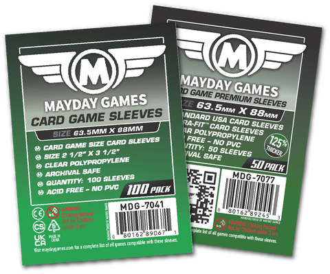 mayday card sleeves Card Game Card Sleeves (63.5x88mm) | Shop Retro Video Games and More