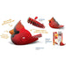 Cardinal 3D Cardboard Model Kit Eugy - for just $11.99! 