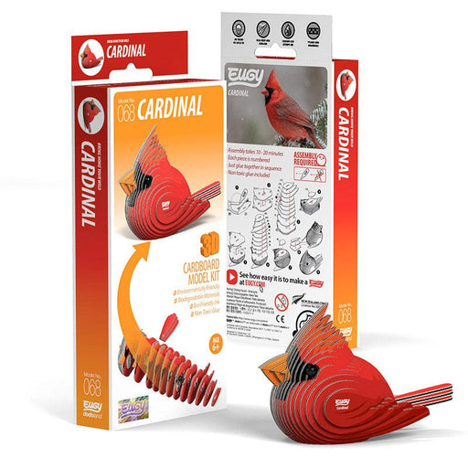 Cardinal 3D Cardboard Model Kit Eugy - for just $11.99! 