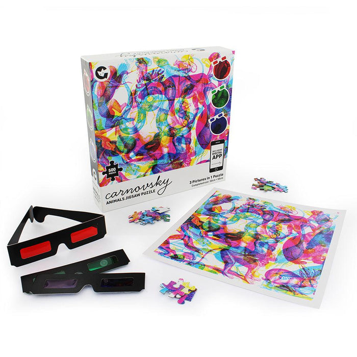 Carnovsky Animals 500 Piece Jigsaw Puzzle Ginger Fox - for just $19.99! 