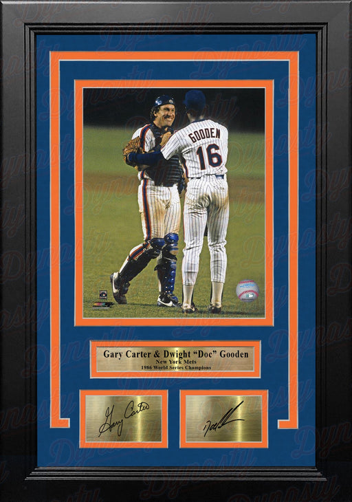 Gary Carter & Dwight Gooden New York Mets 8" x 10" Framed Baseball Photo with Engraved Autographs - for just $79.99! 