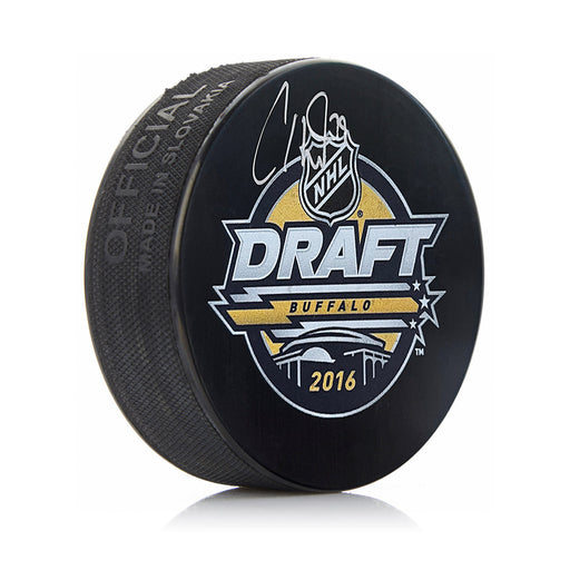 Carter Hart Philadelphia Flyers Autographed 2016 NHL Hockey Draft Logo Puck - for just $29! 
