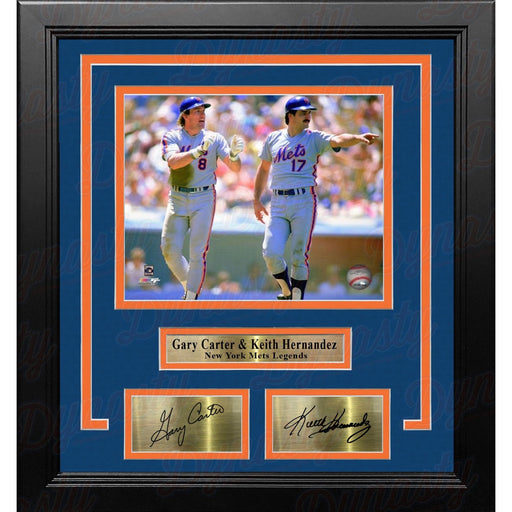 Gary Carter & Keith Hernandez in Action New York Mets 8" x 10" Framed Photo with Engraved Autographs - Premium Engraved Signatures - Just $79.99! Shop now at Retro Gaming of Denver
