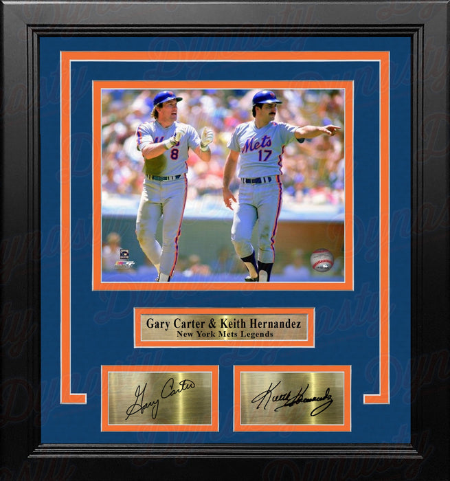 Gary Carter & Keith Hernandez in Action New York Mets 8" x 10" Framed Photo with Engraved Autographs - for just $79.99! 