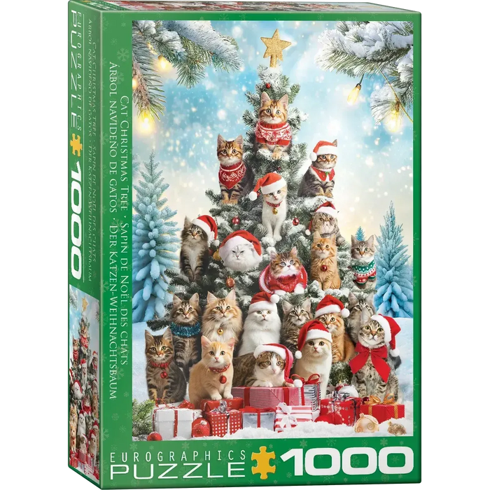 Cat Christmas Tree 1000 Piece Jigsaw Puzzle Eurographics - for just $21.99! 