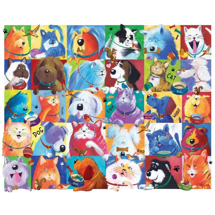 Cat Dog Convention 300 Piece Soft Touch Jigsaw Puzzle Crown Point - for just $17.99! 