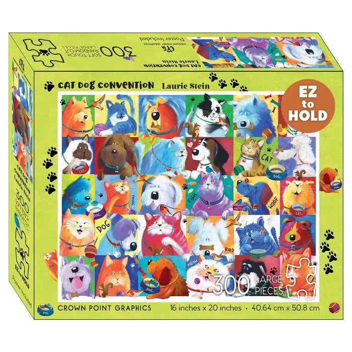 Cat Dog Convention 300 Piece Soft Touch Jigsaw Puzzle Crown Point - for just $17.99! 