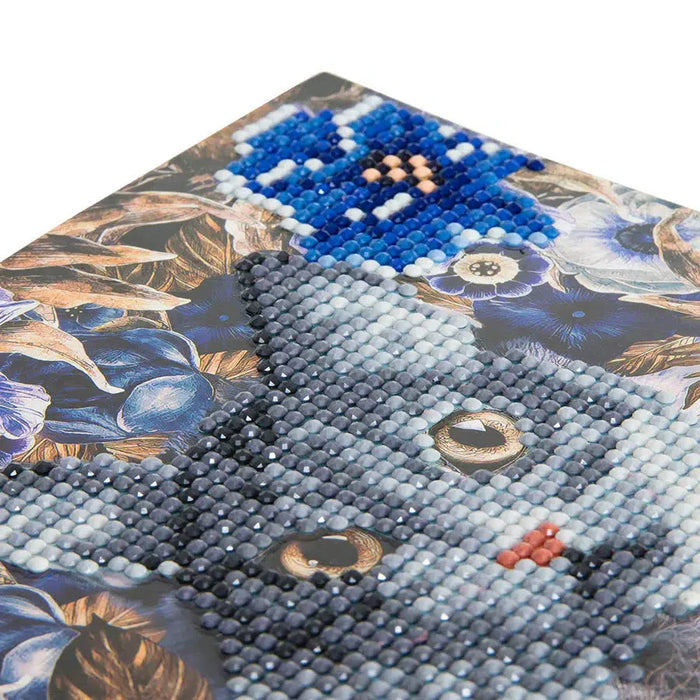 Cat & Flowers Crystal Art Card Kit Craft Buddy - for just $7.99! 