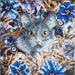 Cat & Flowers Crystal Art Card Kit Craft Buddy - for just $7.99! 