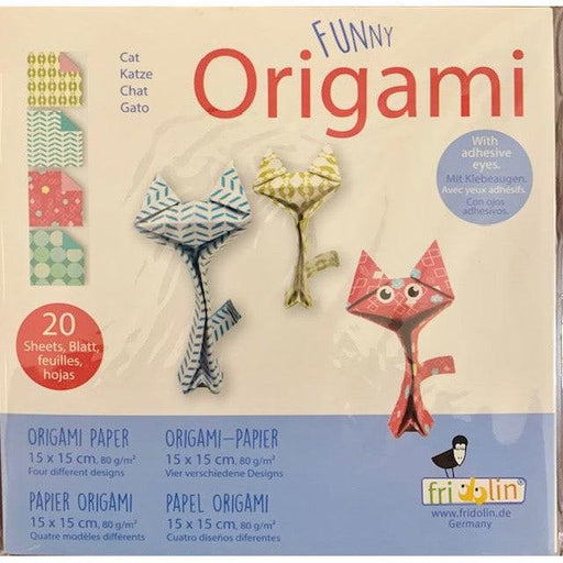 Cat Funny (15 cm) Origami Kit Fridolin - for just $4.99! 