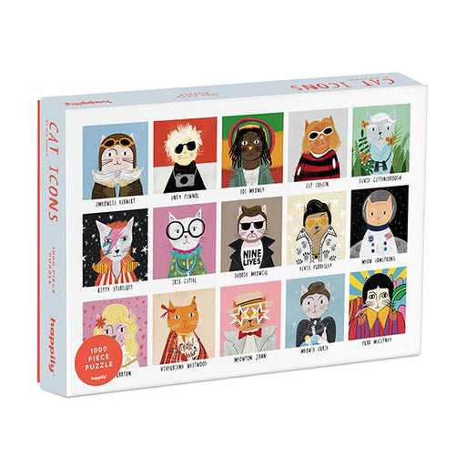 Cat Icons 1000 Piece Jigsaw Puzzle Happily - for just $29.99! 