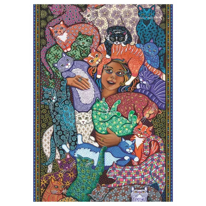 Cat Lady 1000 Piece Premium Jigsaw Puzzle Art & Fable - for just $39.99! 