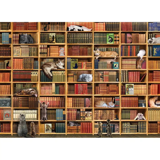 Cat Library 1000 Piece Jigsaw Puzzle Cobble Hill - for just $19.99! 