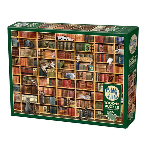 Cat Library 1000 Piece Jigsaw Puzzle Cobble Hill - for just $19.99! 