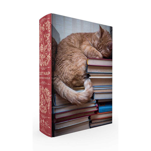 Cat Nap in Book Box 1000 Piece Jigsaw Puzzle Gibbs Smith - for just $19.99! 