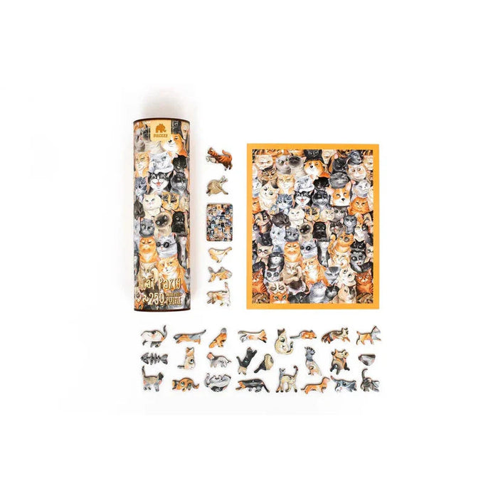 Cat Party 250 Piece Wooden Jigsaw Puzzle Geek Toys - for just $49.99! 