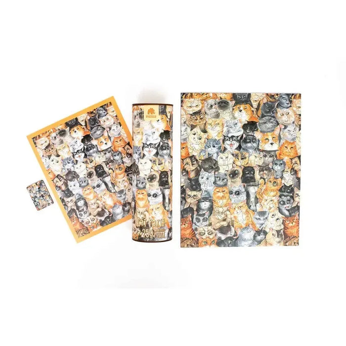 Cat Party 250 Piece Wooden Jigsaw Puzzle Geek Toys - for just $49.99! 