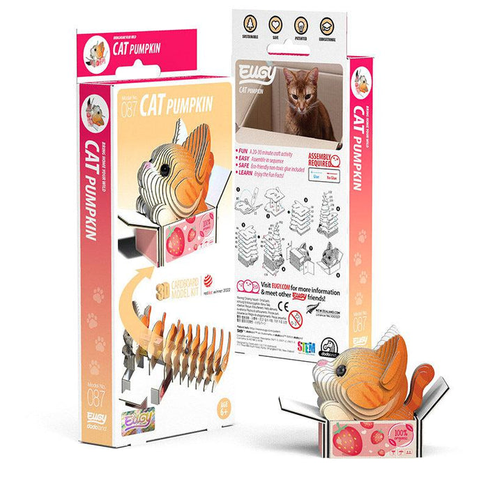 Cat Pumpkin 3D Cardboard Model Kit Eugy - for just $11.99! 