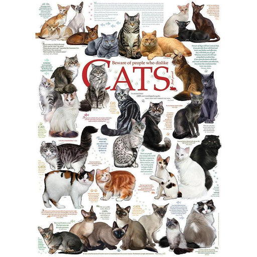 Cat Quotes 1000 Piece Jigsaw Puzzle Cobble Hill - for just $19.99! 