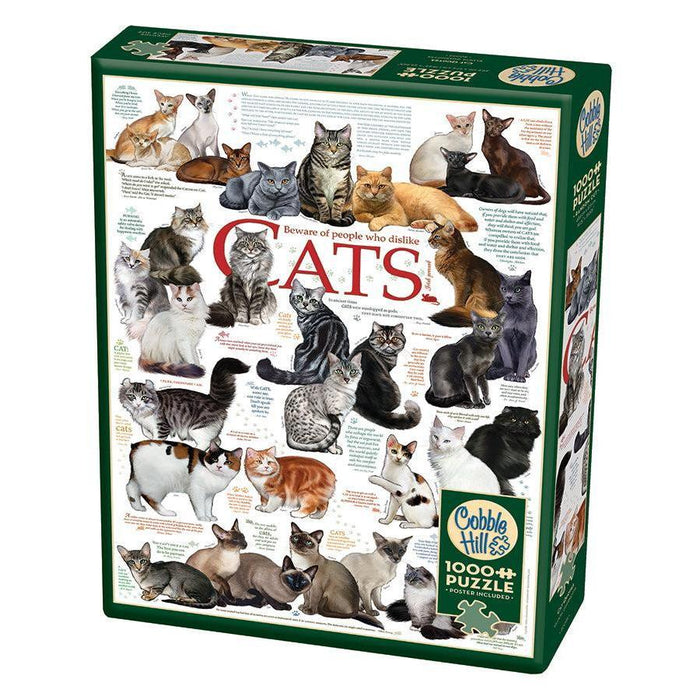 Cat Quotes 1000 Piece Jigsaw Puzzle Cobble Hill - for just $19.99! 