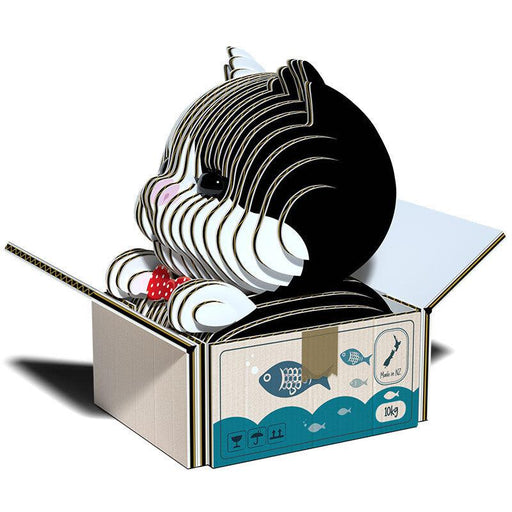 Cat Tuxedo 3D Cardboard Model Kit Eugy - for just $11.99! 