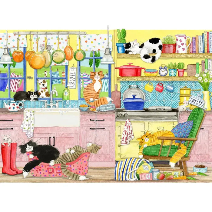 Catastrophe Cottage Set of 4 500 Piece Jigsaw Puzzles Gibsons - for just $39.99! 