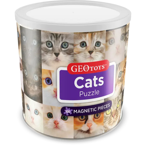 Cats 100 Piece Magnetic Jigsaw Puzzle Geotoys - for just $11.99! 