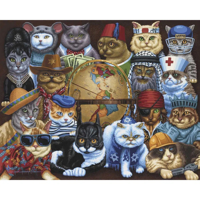 Cats Around the World 1000 Piece Jigsaw Puzzle Dowdle - for just $21.99! 