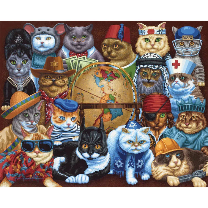 Cats Around the World 210 Piece Jigsaw Puzzle Dowdle - for just $11.99! 